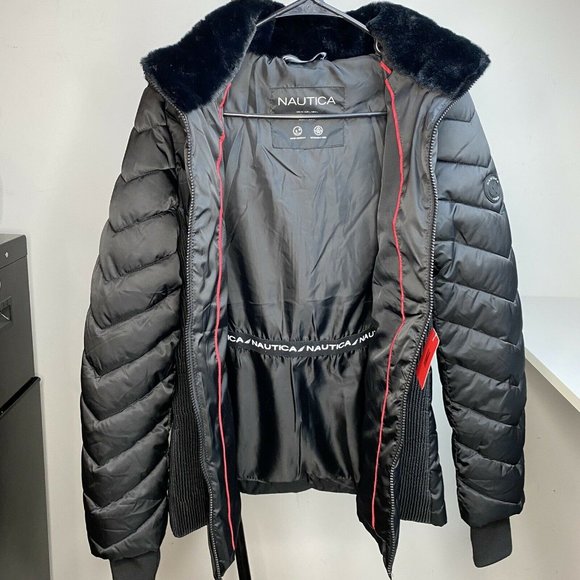 Nautica Women's Puffer Jacket - Black - Picture 7 of 11